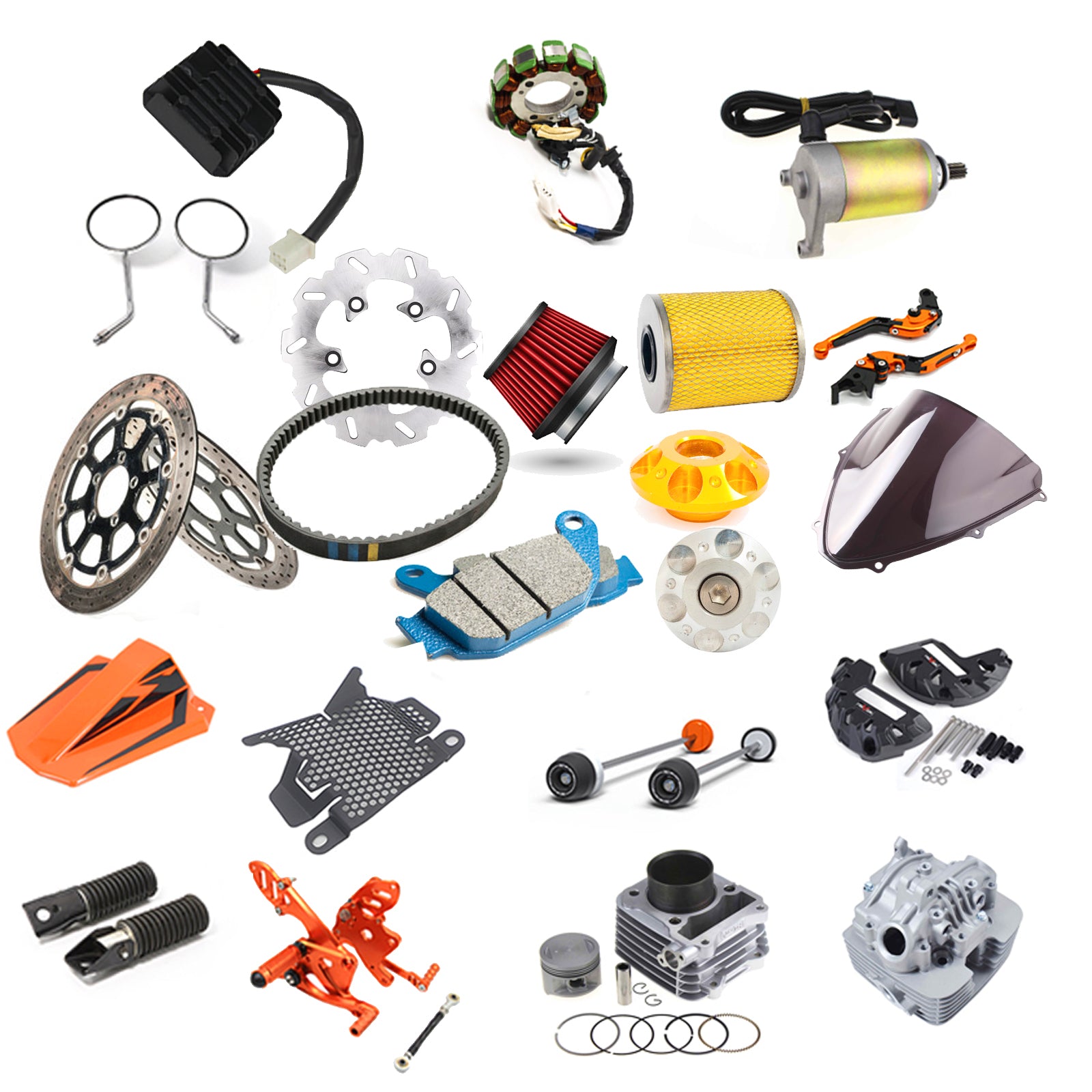 motorcycle spare parts and accessories