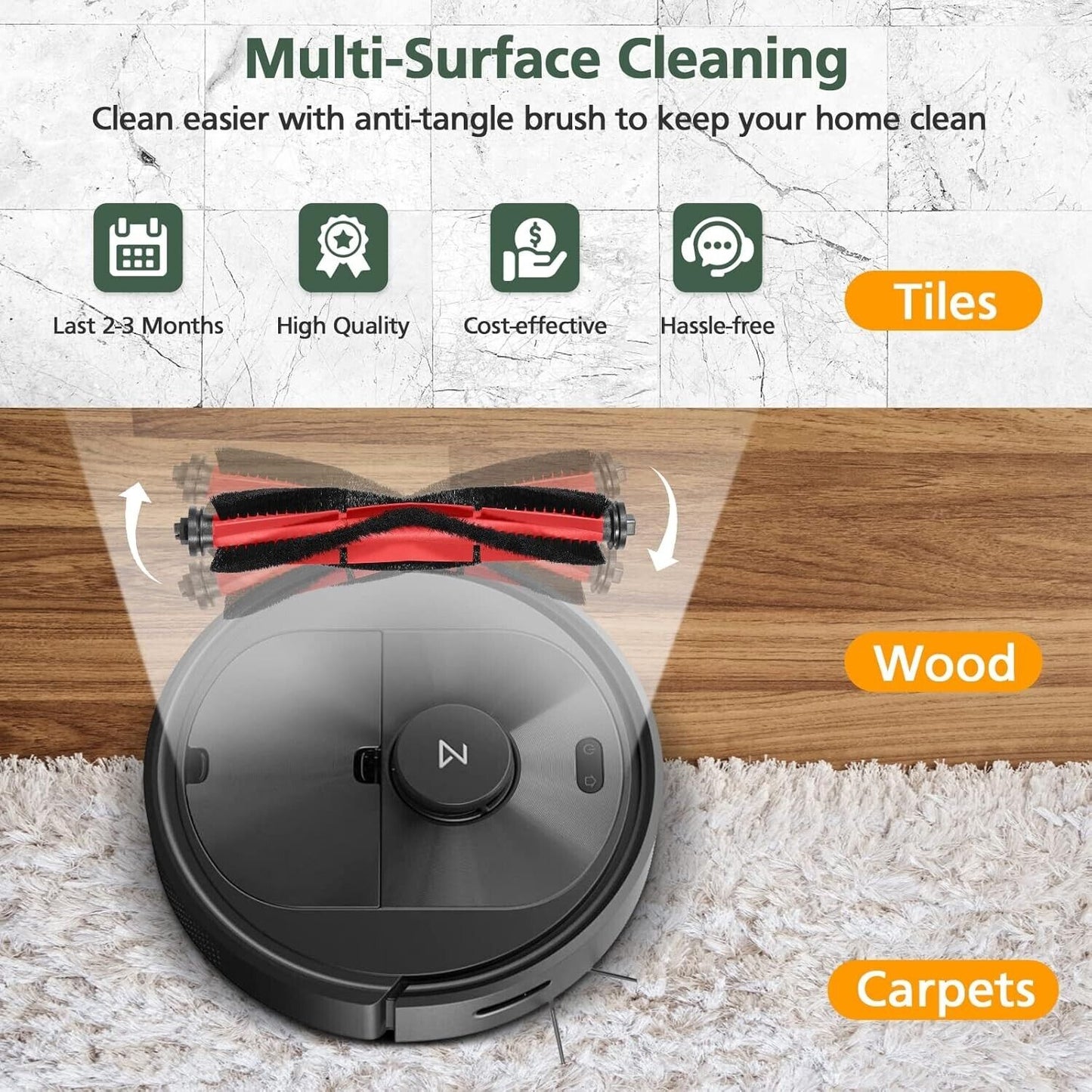 Replacement parts Fit for Roborock Q5 Q5+ Q5 Plus Robot Vacuum Cleaner