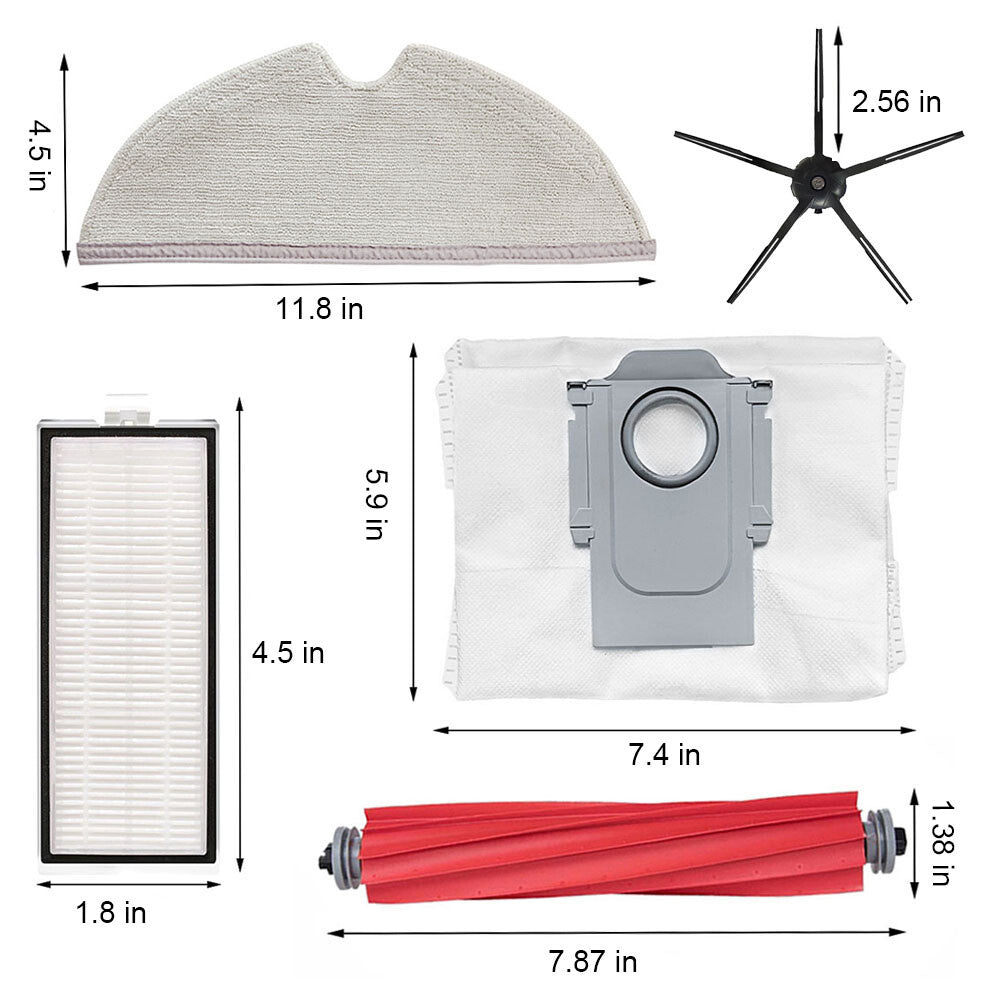 Vacuum Cleaner Parts for Roborock Q7+ Q7 MAX+ T8 Robtic Vacuum Cleaner