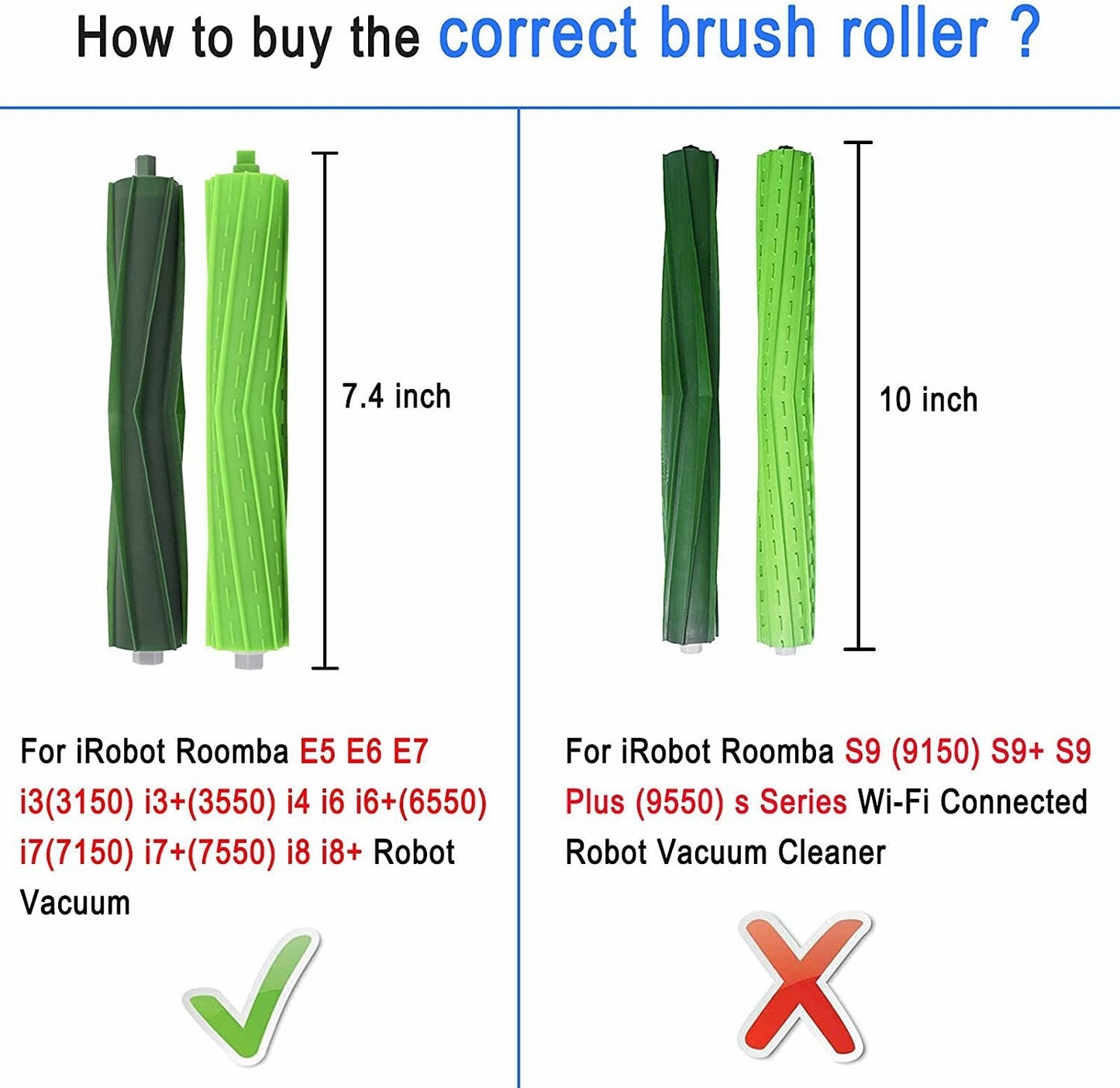 Roller Brushes Replacement for iRobot Roomba i7 i7+ i3 i3+i4 i6 i6+ i8 i8+J7J7+
