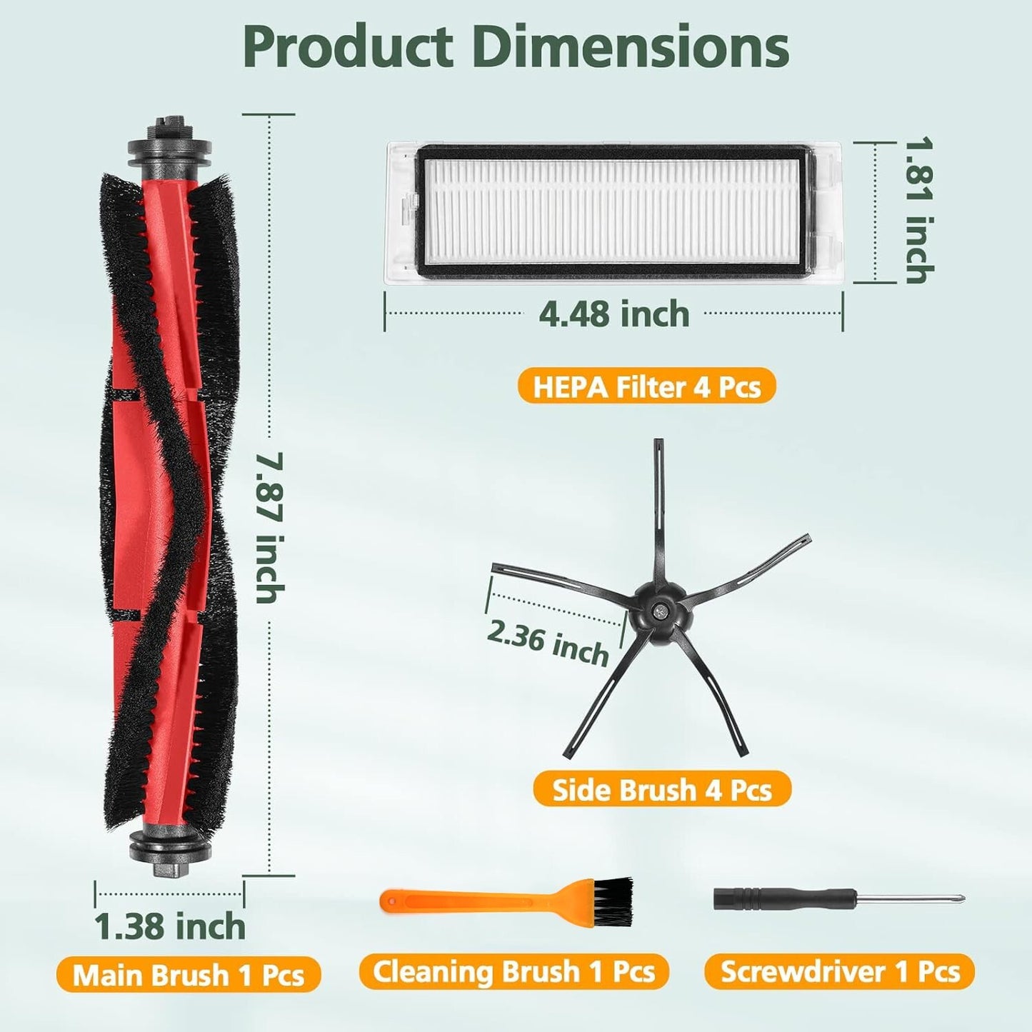 Replacement parts Fit for Roborock Q5 Q5+ Q5 Plus Robot Vacuum Cleaner