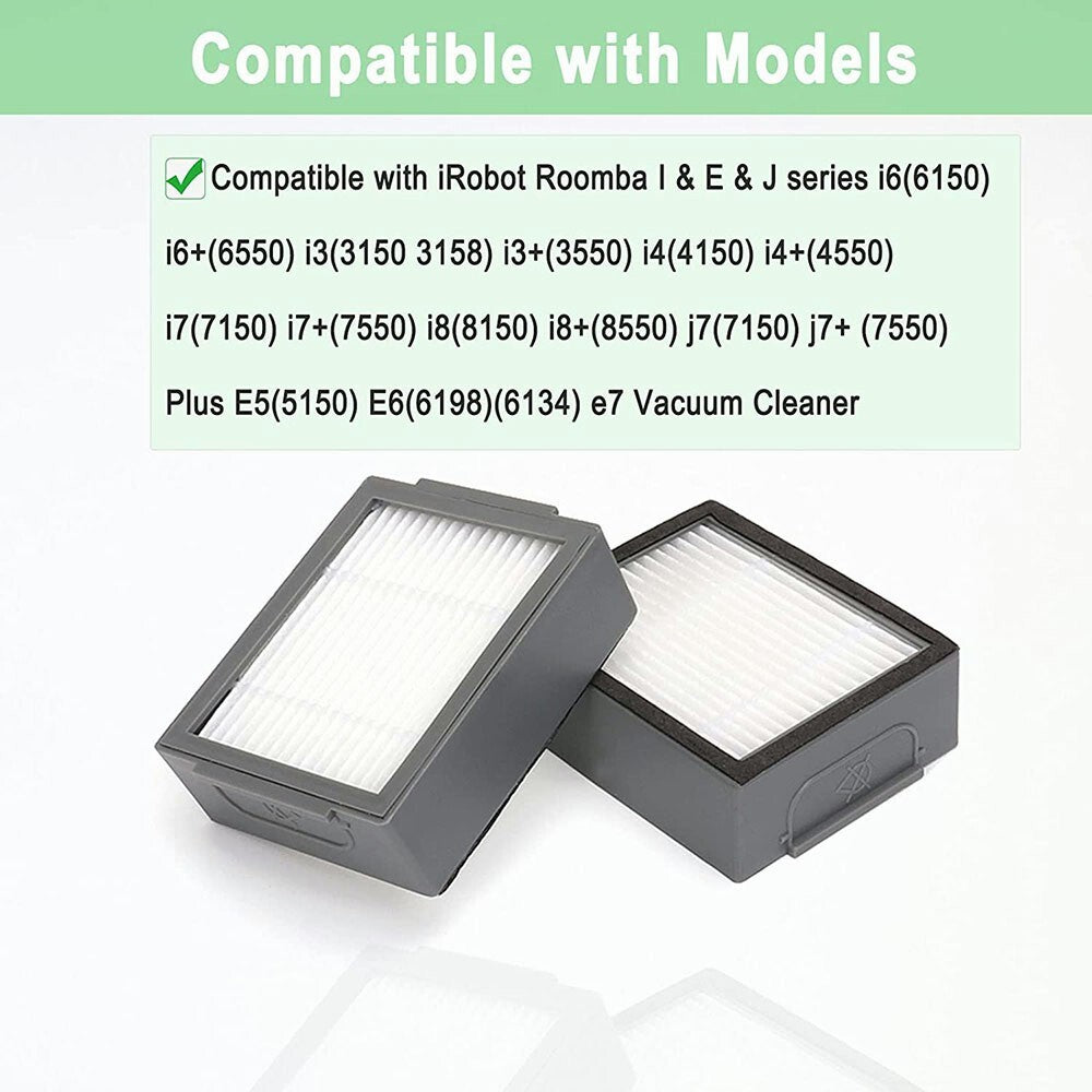 Filters Replacement for iRobot Roomba I&E Series i7 J7 i2 i3 i4 i6 i8 E5 E6 E7