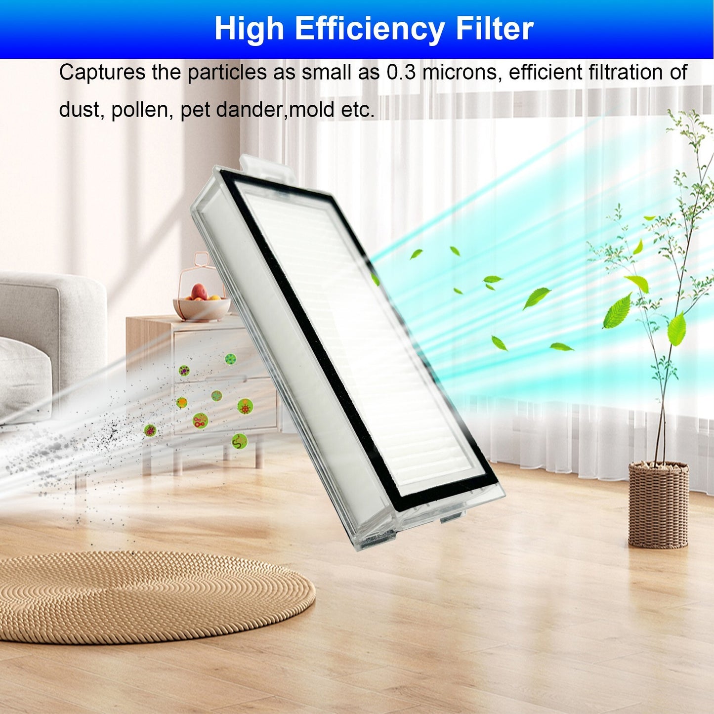 Filter Replacement for Roborock Q7 Max+,Q7,Q7+,Q7 Max,Q5 Pro+,Q5 Pro,Q8 Max