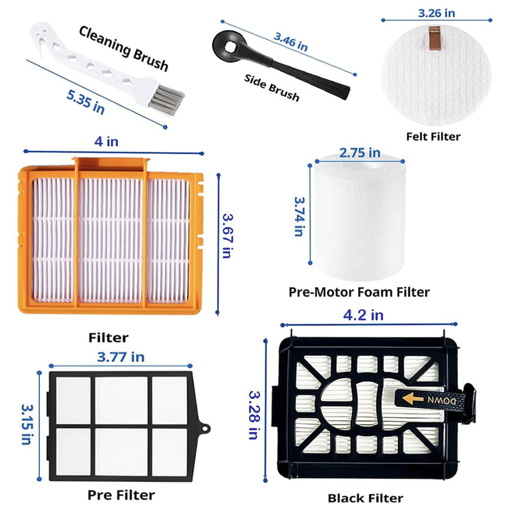 Vacuum Replacement Parts Fit for Shark AI AV2501AE AV2501S RV2502AE Robot Vacuum