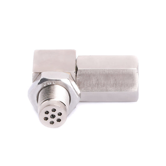 90 Degree O2 Sensor Spacer Engine Light CEL Check Bung Mini Converter Connector