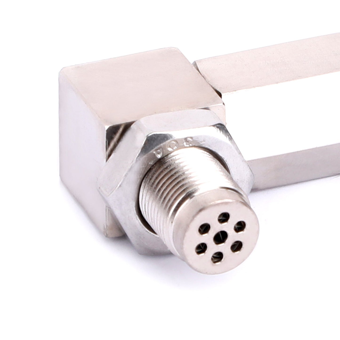 90 Degree O2 Sensor Spacer Engine Light CEL Check Bung Mini Converter Connector