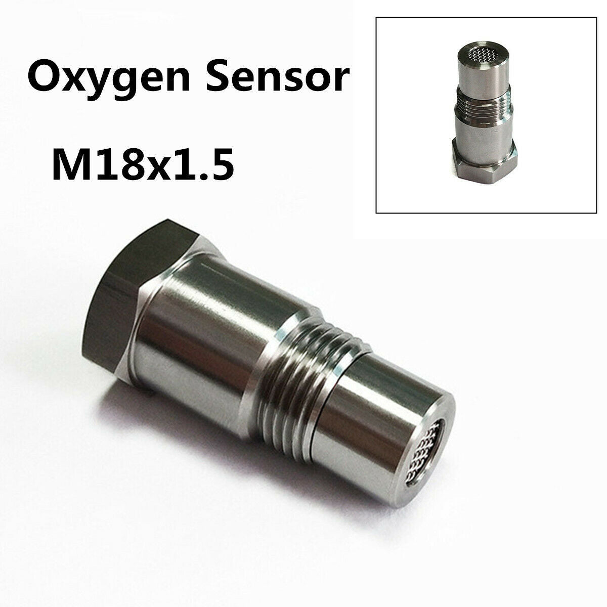 M18*1.5 O2 Sensor CEL Check Engine Light Spacer With Catalytic Converter