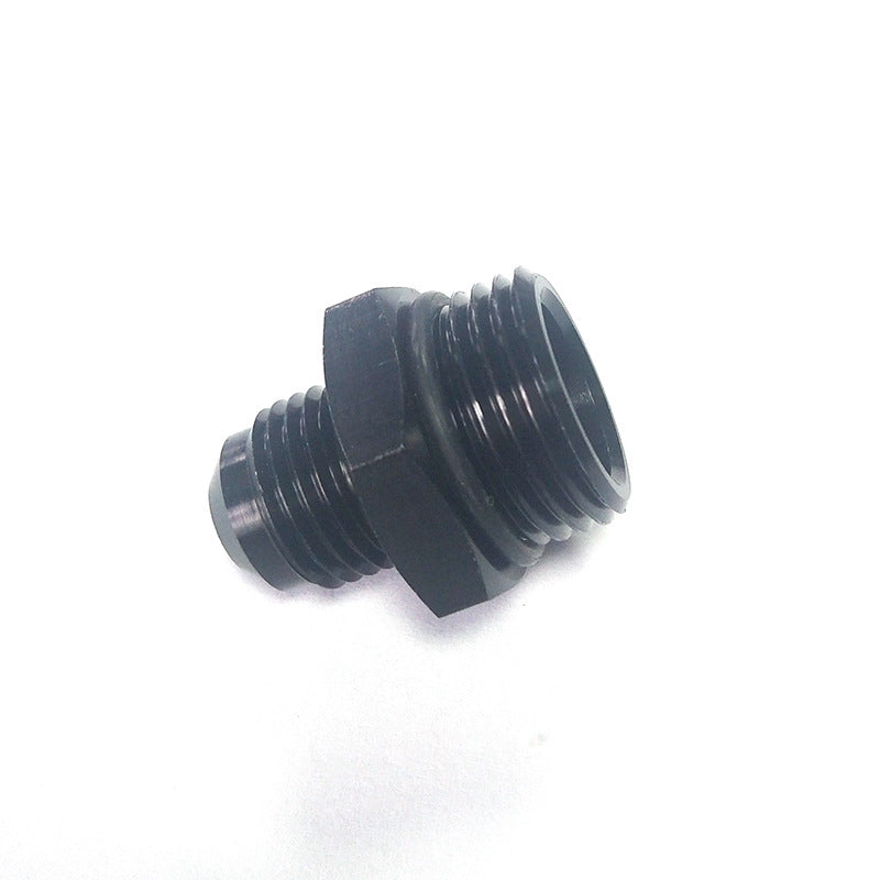ORB-8 O-ring Boss AN8 8AN to AN6 6AN Male Adapter Fitting Black Anodized