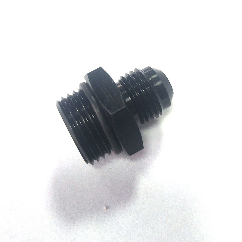 ORB-8 O-ring Boss AN8 8AN to AN6 6AN Male Adapter Fitting Black Anodized