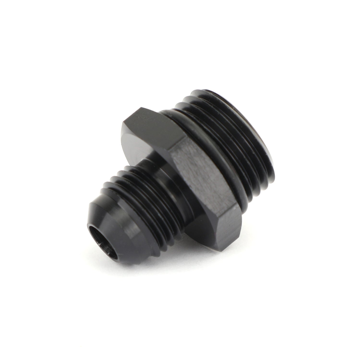 ORB-8 O-ring Boss AN8 8AN to AN6 6AN Male Adapter Fitting Black Anodized