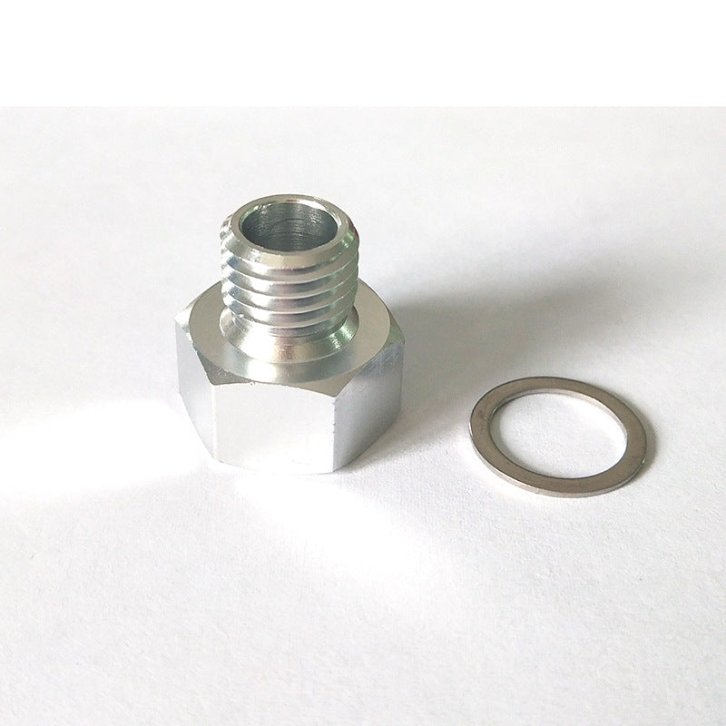 M12X1.5Mm To 1/8 Npt Gm Ls Engine Oil Pressure Sensor Adapter Aluminum
