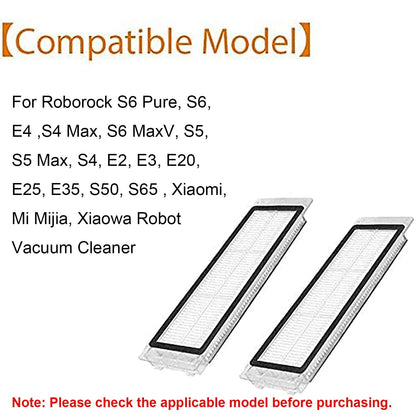 Filter Replacement For Roborock S6 MaxV, S6 Pure, S5 Max, S5, S6, E4 ,S4 Max, S4