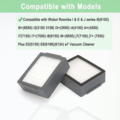 Filters Replacement for iRobot Roomba I&E Series i7 J7 i2 i3 i4 i6 i8 E5 E6 E7