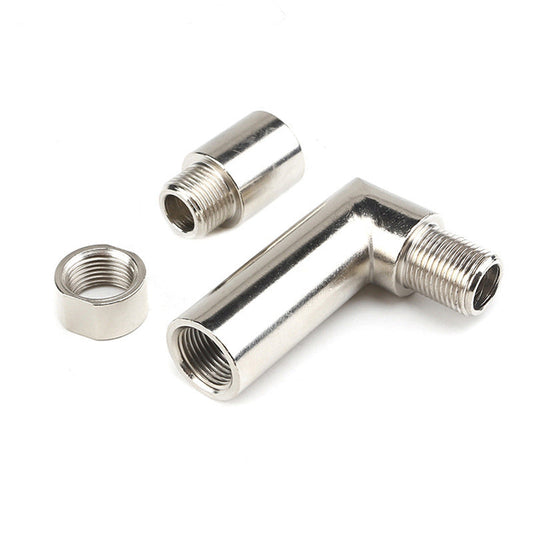 O2 Oxygen Sensor Angled Extender Spacer 90 Degree 02 Bung Extension M18 X 1.5