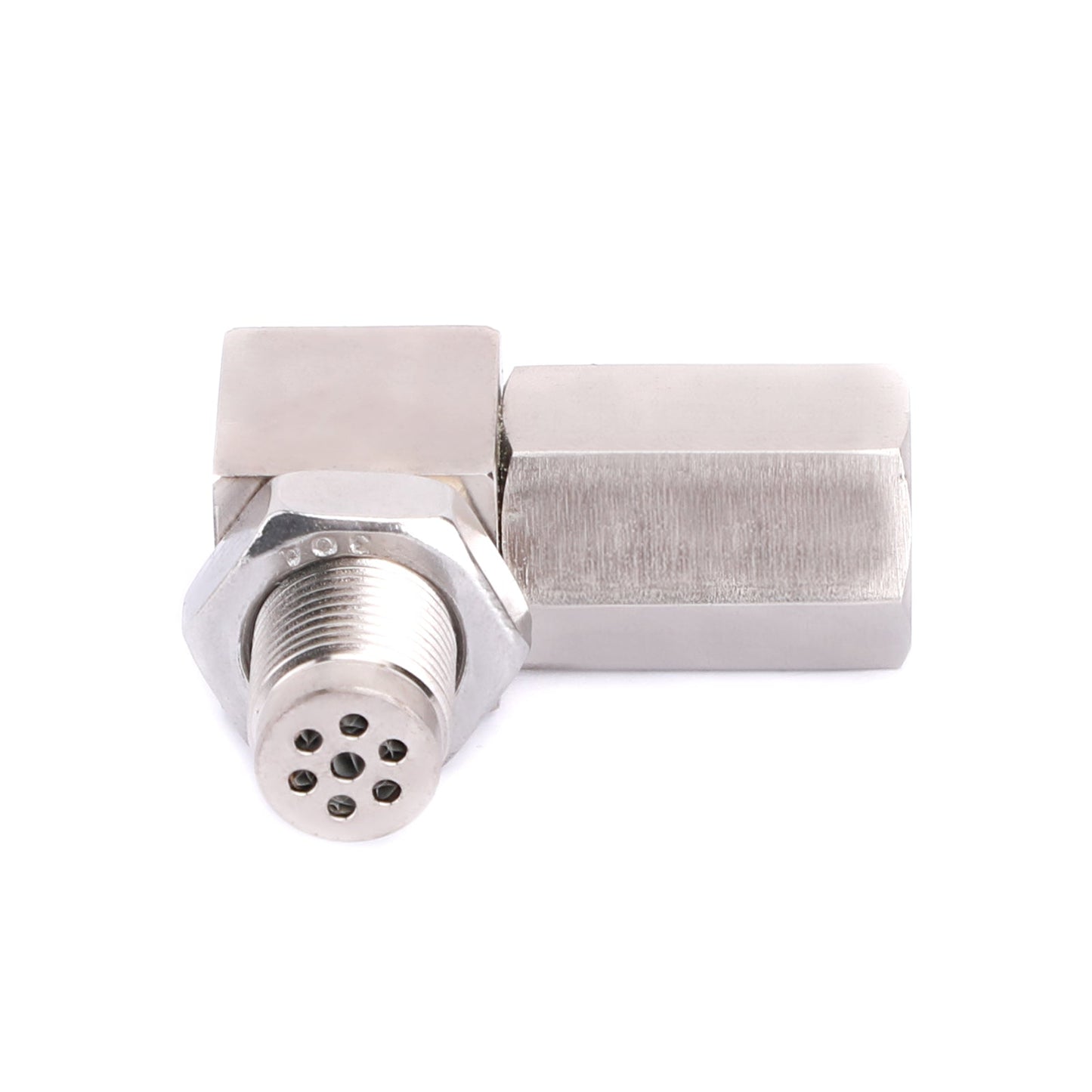90 Degree O2 Sensor Spacer Engine Light CEL Check Bung Mini Converter Connector