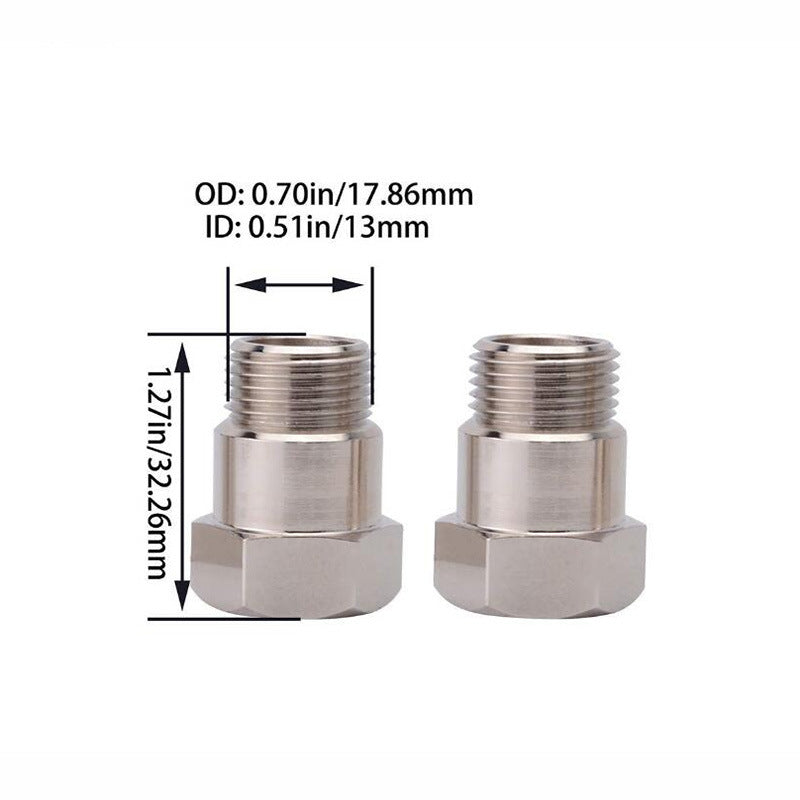 O2 Oxygen Sensor Test Pipe Extension Extender Adapter Spacer M18 X 1.5 Bung 32mm